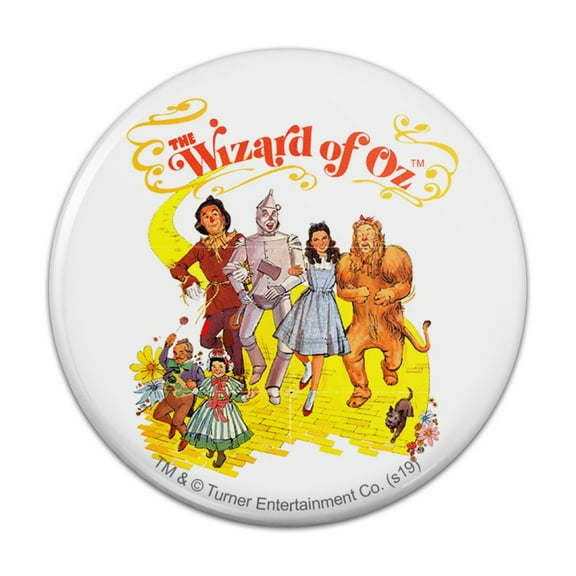 The Wizard of Oz Yellow Brick Road Kitchen Refrigerator Locker Button Magnet