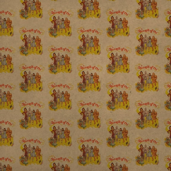 The Wizard of Oz Yellow Brick Road Premium Kraft Roll Gift Wrap Wrapping Paper