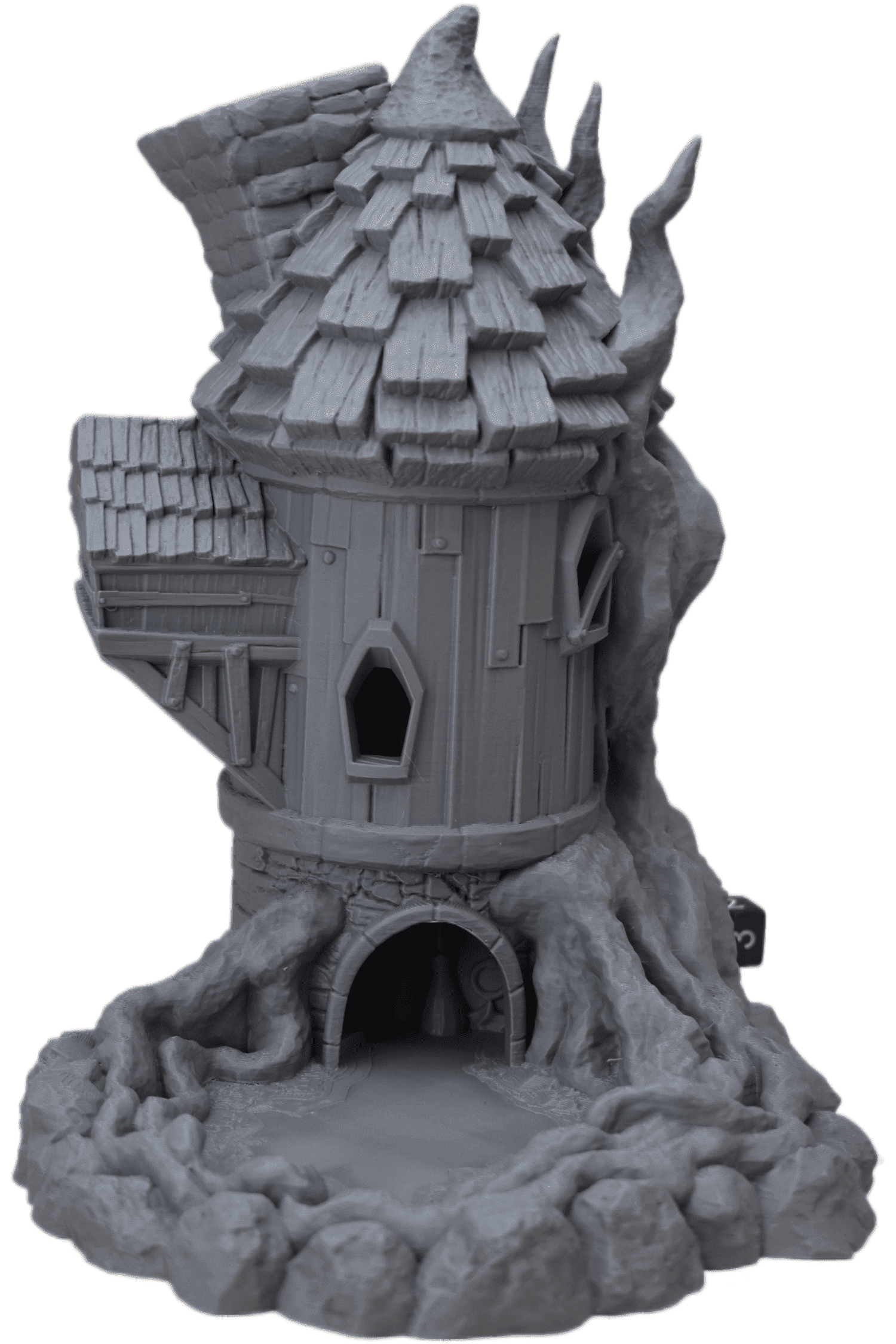 The Wizard's Tower Dice Tower - 11 Inch Tall Dice Tower, 3D Printed, Tabletop RPG, DND Accessories, Dice Tower, Dice Accessories, Role Playing Game