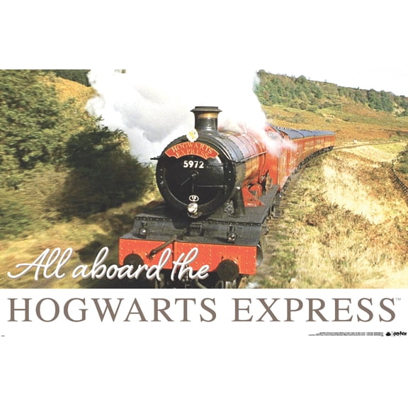 The Wizarding World: Harry Potter - All Aboard The Hogwarts Express Wall Poster, 14.725" x 22.375"