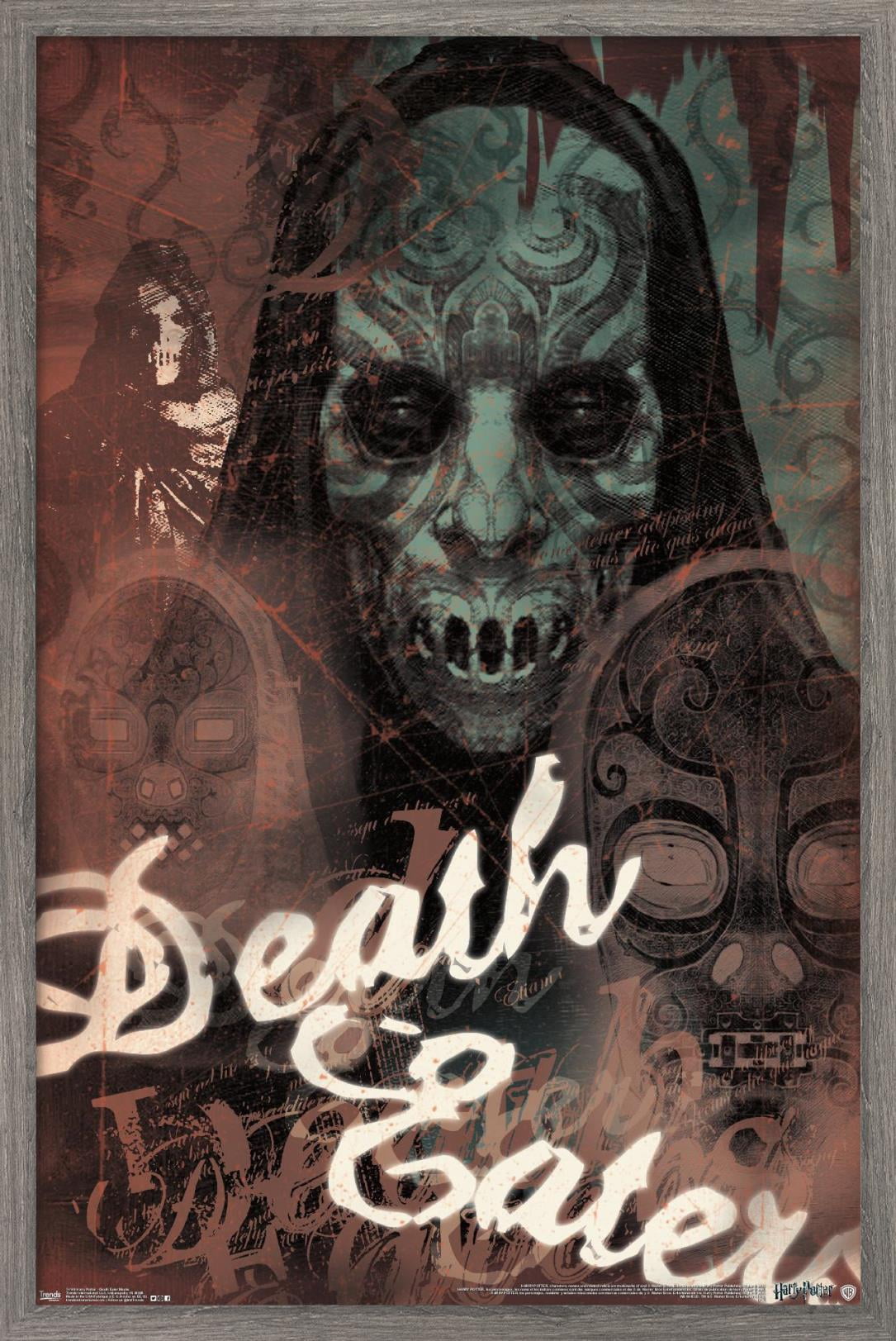 The Wizarding World: Harry Potter - Death Eaters - Masks Wall Poster, 14.725" x 22.375", Framed