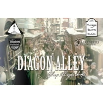 The Wizarding World: Harry Potter - Diagon Alley Shops Wall Poster, 22.375" x 34"