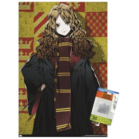 The Wizarding World: Harry Potter - Dynasty Hermione Wall Poster with Push Pins, 14.725" x 22.375"