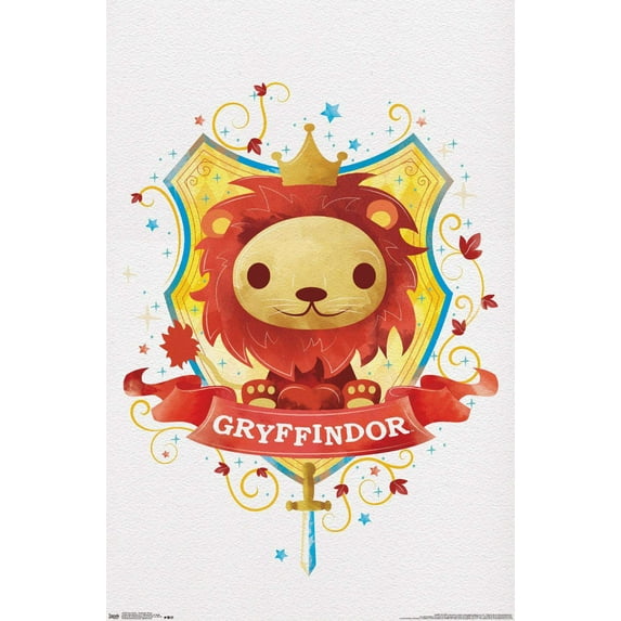 The Wizarding World: Harry Potter - Gryffindor Charm Wall Poster, 14.725" x 22.375"