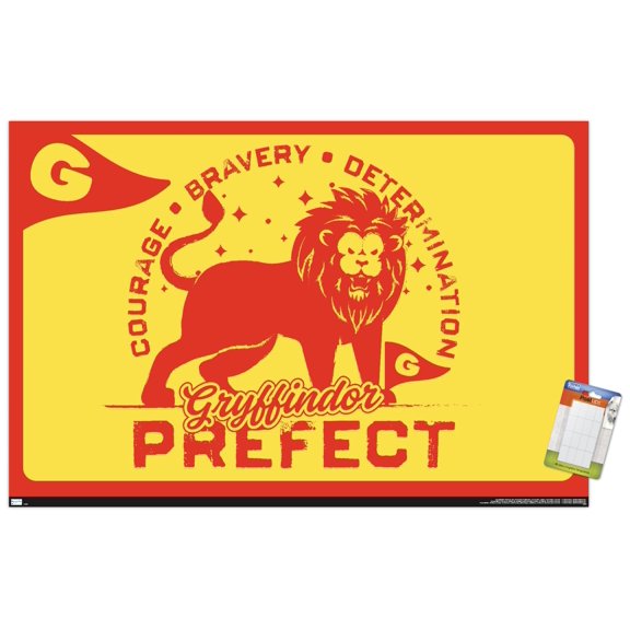 The Wizarding World: Harry Potter - Gryffindor Clubhouse Crest Wall Poster, 22.375" x 34"