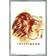 thumbnail image 1 of The Wizarding World: Harry Potter - Gryffindor Illustrated House Logo Wall Poster, 22.375" x 34", Framed, 1 of 2