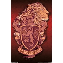 The Wizarding World: Harry Potter - Gryffindor Lion Crest Wall Poster, 22.375" x 34"