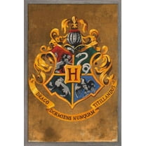 The Wizarding World: Harry Potter - Hogwarts Crest Wall Poster, 14.725" x 22.375", Framed