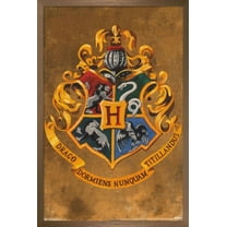 The Wizarding World: Harry Potter - Hogwarts Crest Wall Poster, 22.375" x 34", Framed