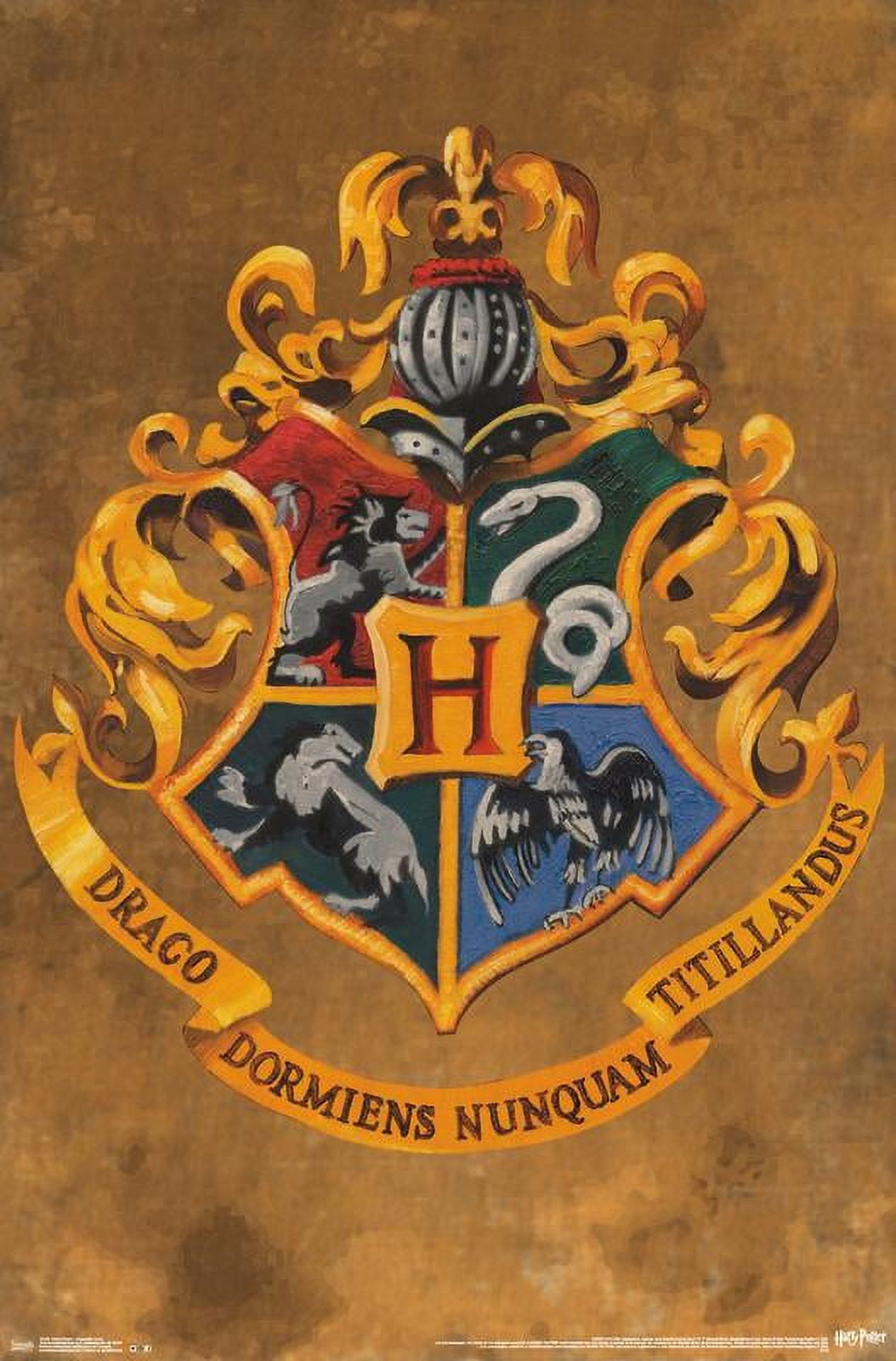 The Wizarding World: Harry Potter - Hogwarts Crest Wall Poster, 22.375" x 34"