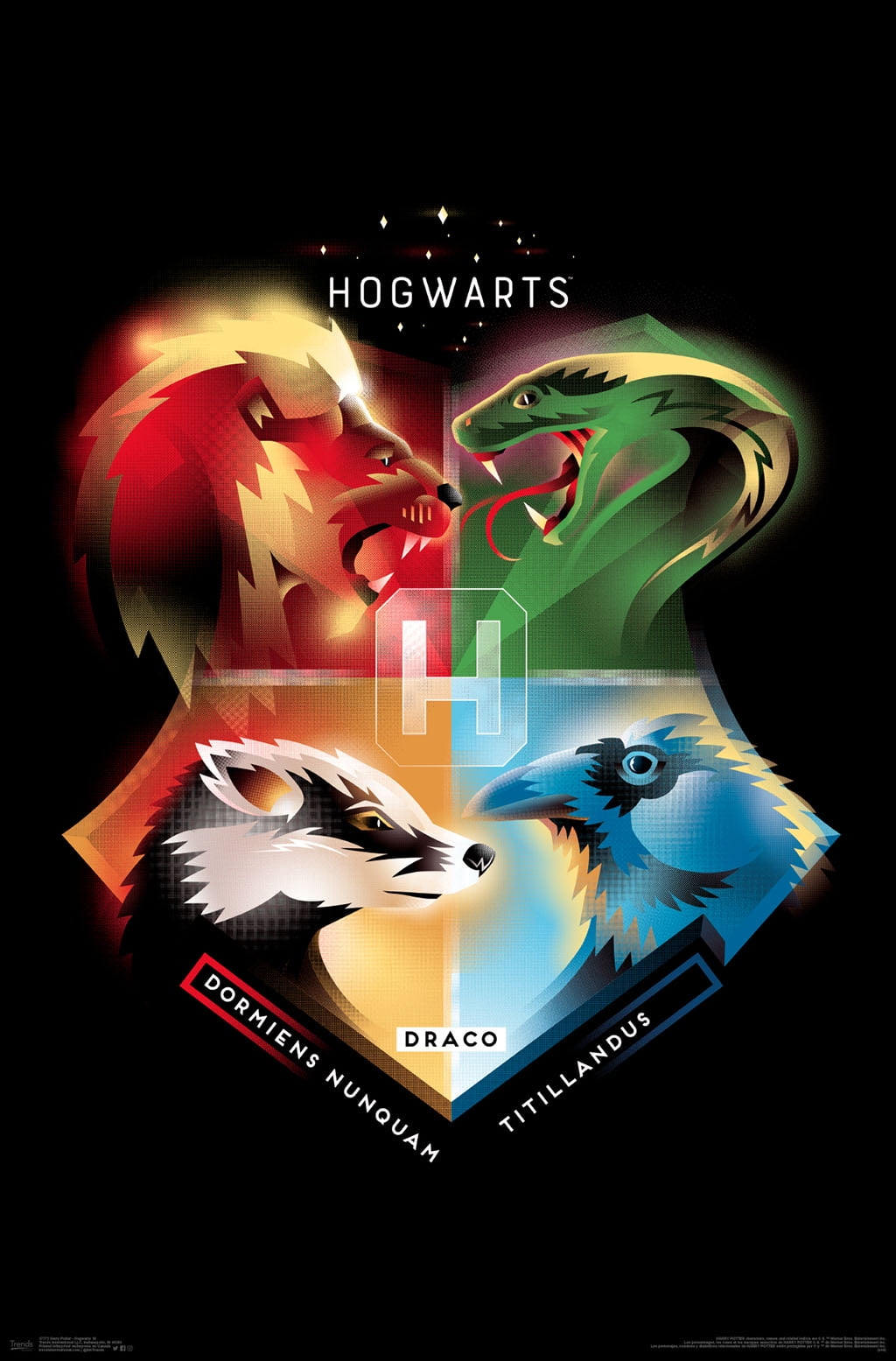 Harry Potter - Hogwarts Crest Poster (70X50 Cm)