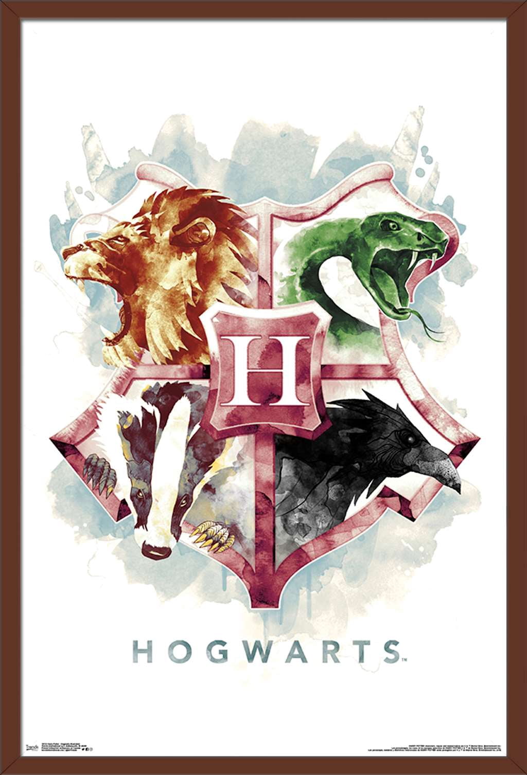 The Wizarding World: Harry Potter - Hogwarts Illustrated House Crests ...