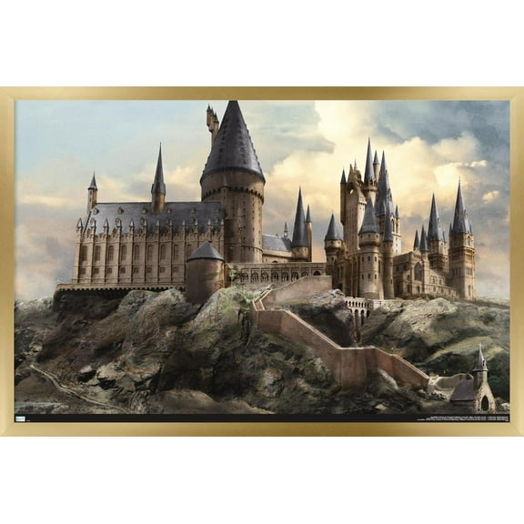 The Wizarding World: Harry Potter - Hogwarts at Sunrise Wall Poster, 22.375" x 34" Framed