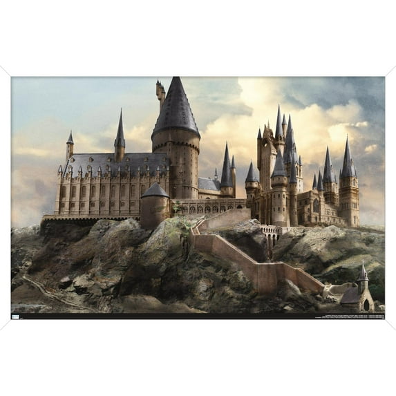The Wizarding World: Harry Potter - Hogwarts at Sunrise Wall Poster, 22.375" x 34" Framed