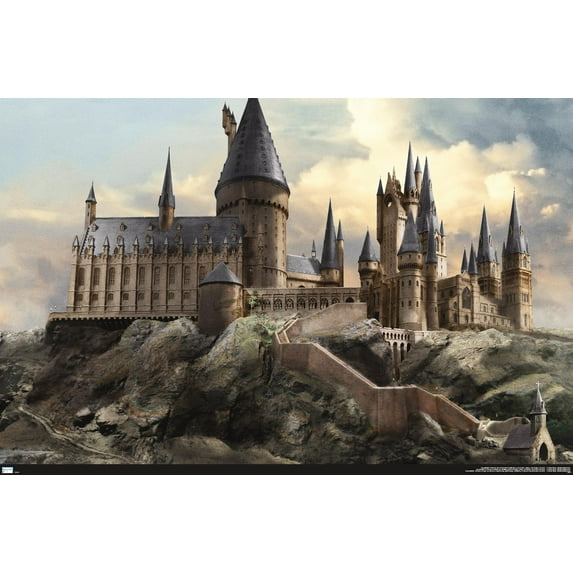 The Wizarding World: Harry Potter - Hogwarts at Sunrise Wall Poster, 22.375" x 34"