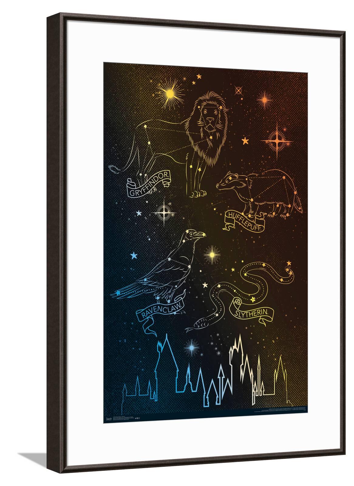 The Wizarding World: Harry Potter - Houses in the Stars Canvas Wall ...