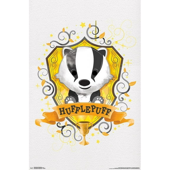 The Wizarding World: Harry Potter - Hufflepuff Charm Wall Poster, 22.375" x 34"