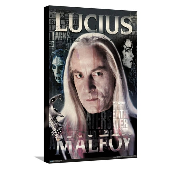The Wizarding World: Harry Potter - Lucius Malfoy Canvas Wall Poster, 14.725" x 22.375"