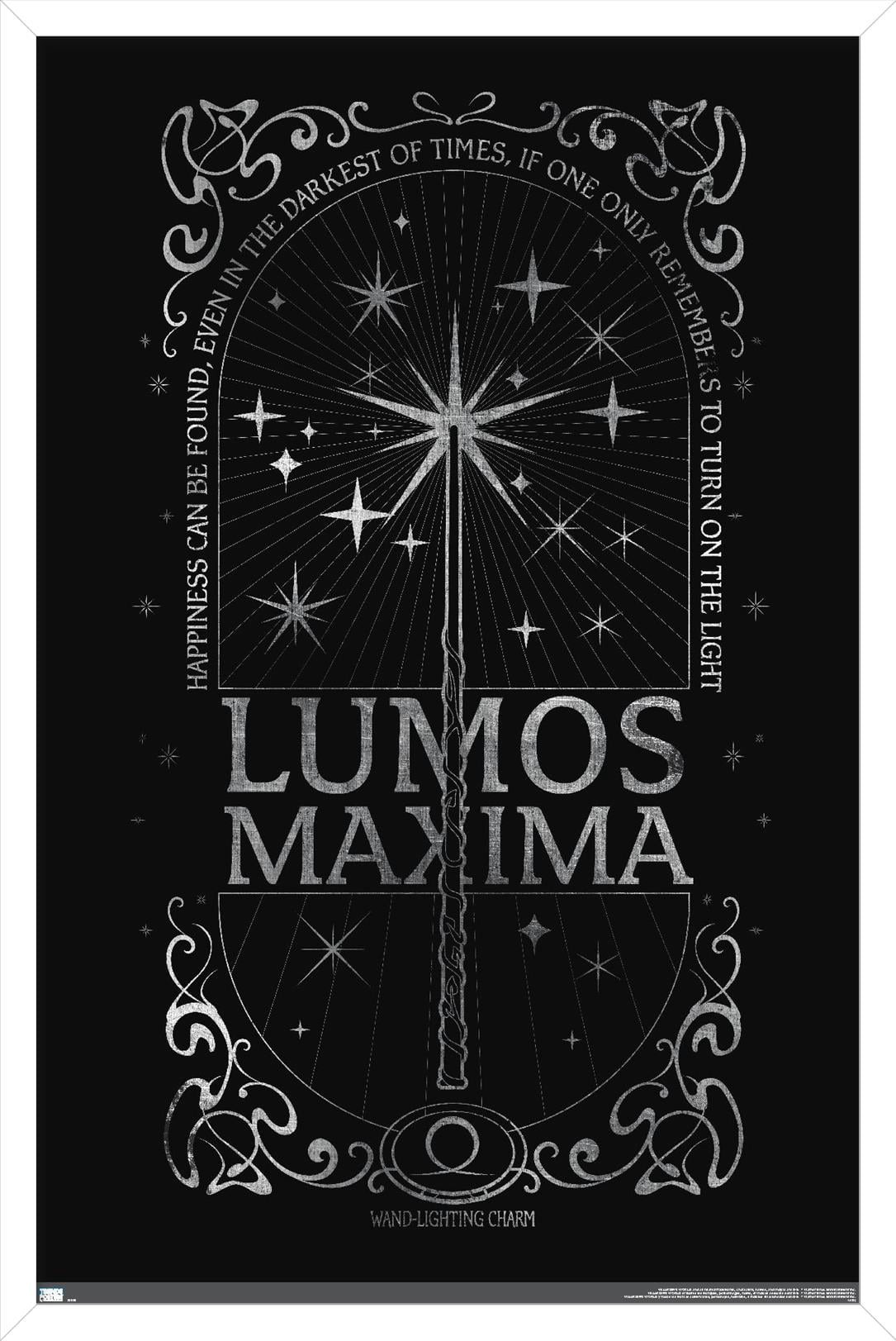 The Wizarding World: Harry Potter - Lumos Maxima Wall Poster, 14.725" x 22.375" Framed