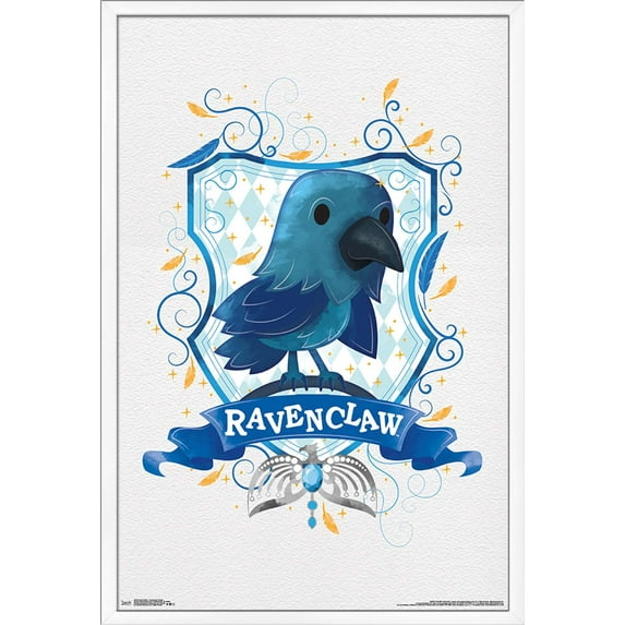 The Wizarding World: Harry Potter - Ravenclaw Charm Wall Poster, 22.375" x 34", Framed