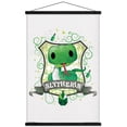 thumbnail image 1 of The Wizarding World: Harry Potter - Slytherin Charm Wall Poster with Wooden Magnetic Frame, 22.375" x 34", 1 of 3