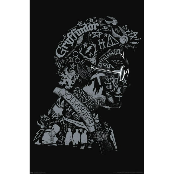 The Wizarding World: Harry Potter - Text Graphic of Harry Potter Wall Poster, 22.375" x 34"
