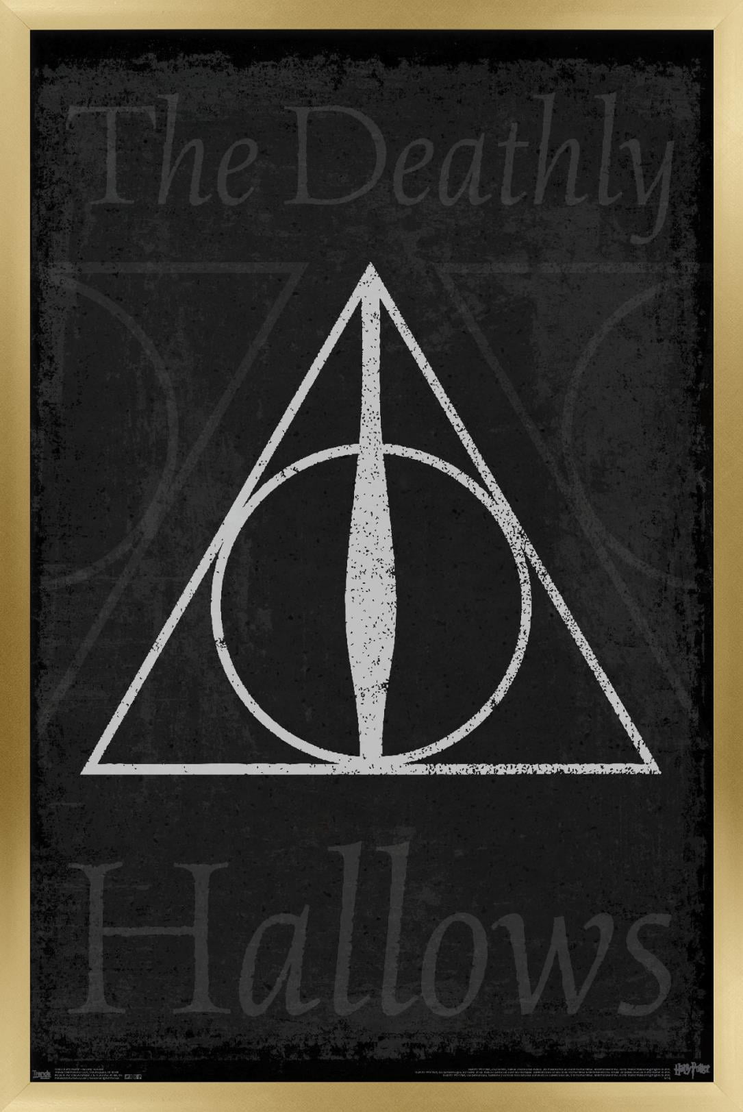 The Wizarding World: Harry Potter - The Deathly Hallows - Symbol Wall  Poster, 22.375" x 34", Framed - Walmart.com