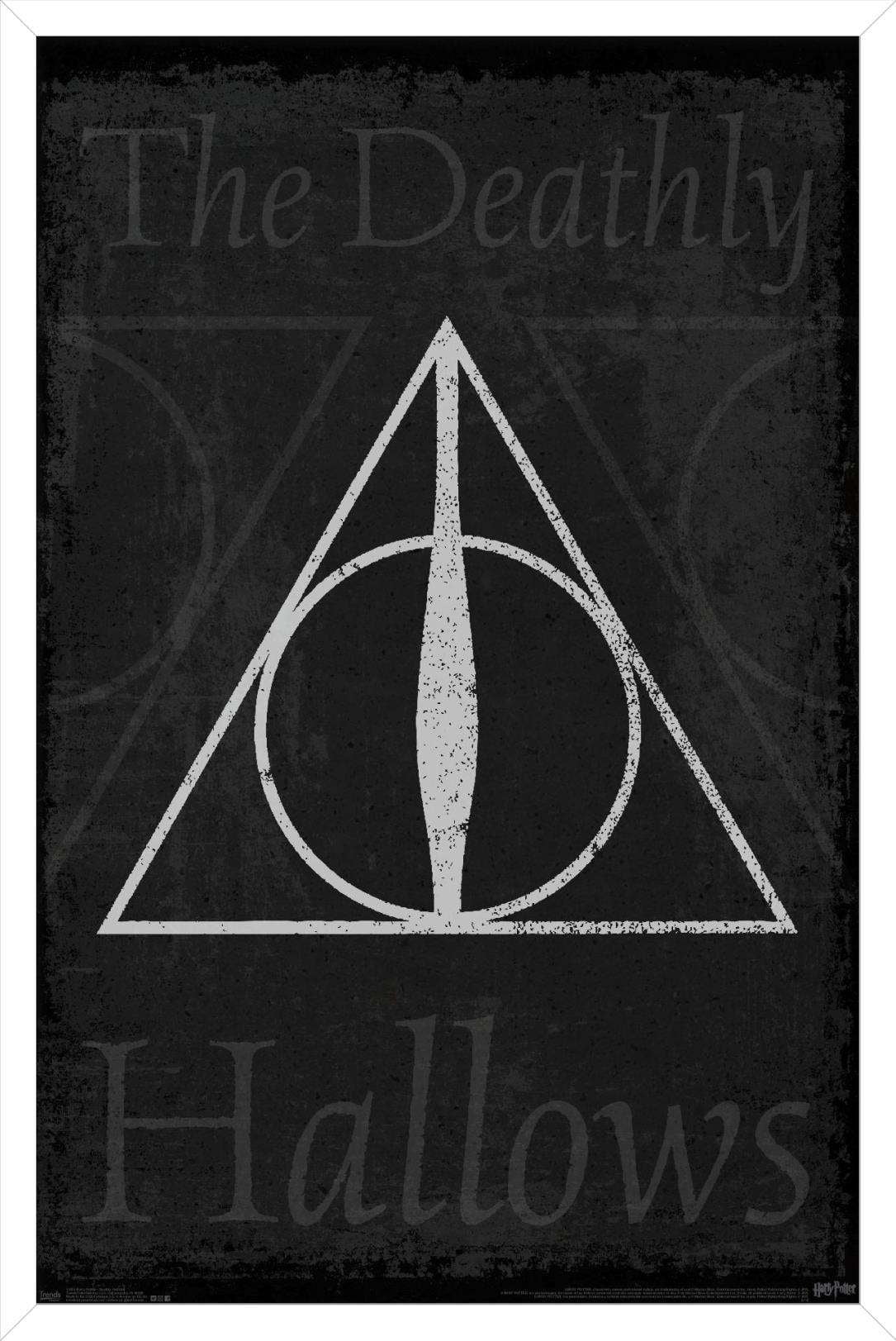 The Wizarding World: Harry Potter - The Deathly Hallows - Symbol Wall Poster, 14.725" x 22.375", Framed