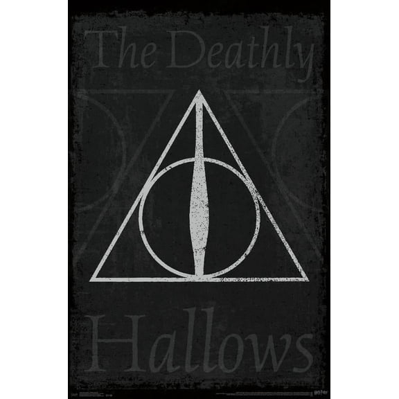 The Wizarding World: Harry Potter - The Deathly Hallows - Symbol Wall Poster, 22.375" x 34"