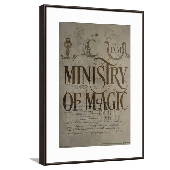 The Wizarding World: Harry Potter - The Ministry of Magic Canvas Wall Poster, 14.725" x 22.375"