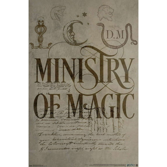 The Wizarding World: Harry Potter - The Ministry of Magic Wall Poster, 14.725" x 22.375"