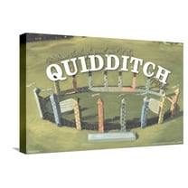 The Wizarding World: Harry Potter - Witness Quidditch Canvas Wall Poster, 14.725" x 22.375"