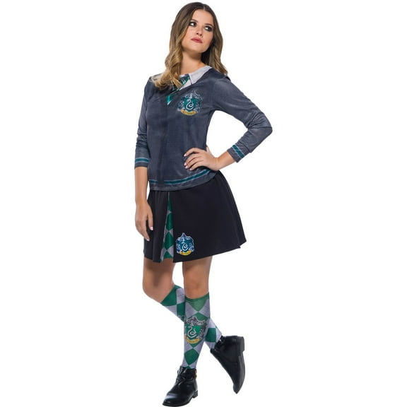 The Wizarding World Of Harry Potter Slytherin Women's Halloween Fancy-Dress Costume for Adult, L