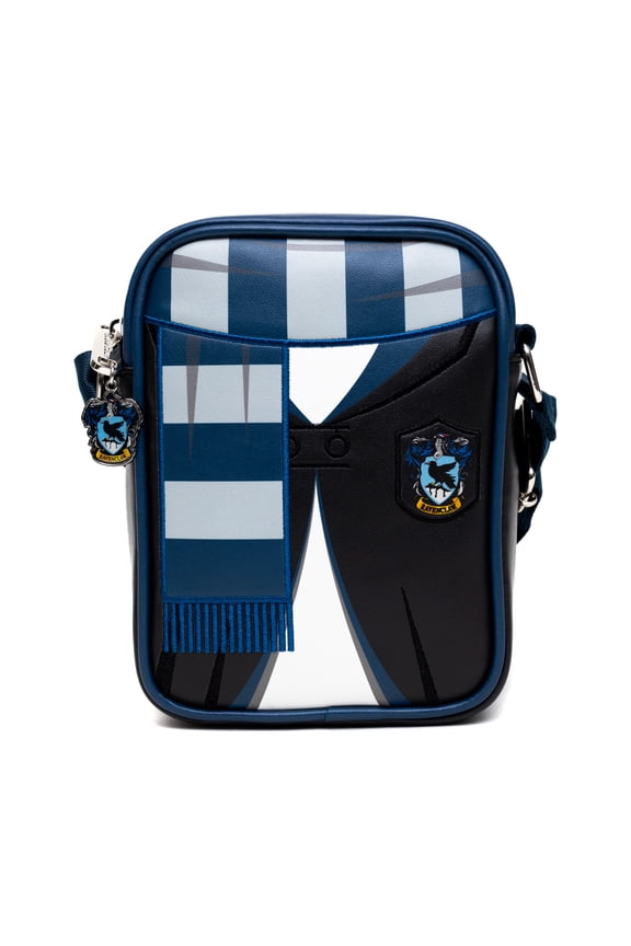 The Wizarding World of Harry Potter Bag, Crossbody, Harry Potter Hogwarts School Ravenclaw Uniform Embroidered, Vegan Leather