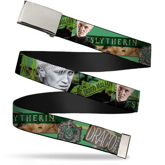 Adjustable Belt, Clamp Buckle, Cut-to-Fit, Draco Malfoy Poses Draco Malfoy Slytherin Text