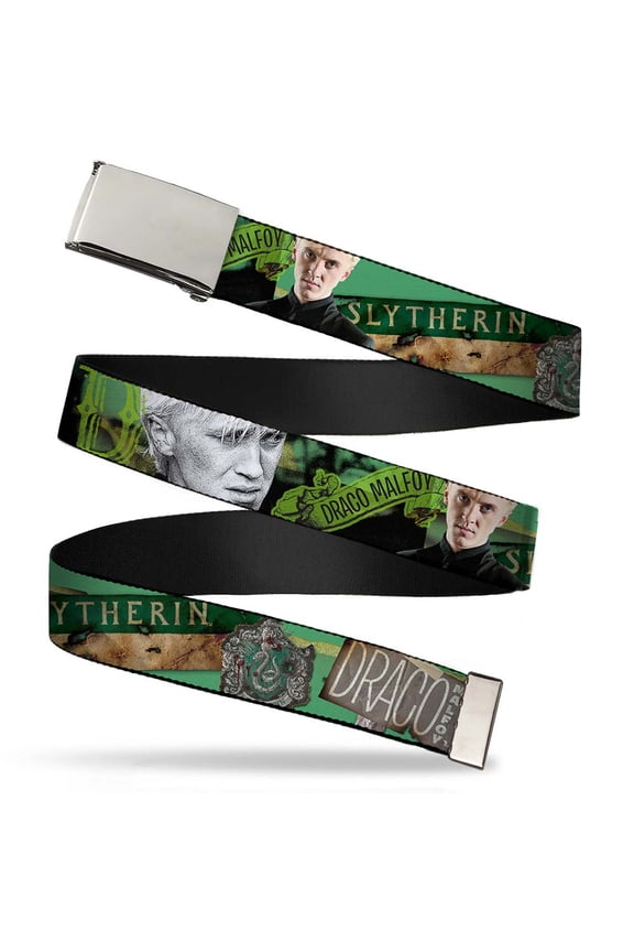 Adjustable Belt, Clamp Buckle, Cut-to-Fit, Draco Malfoy Poses Draco Malfoy Slytherin Text