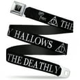 thumbnail image 1 of The Wizarding World of Harry Potter Belt, Seatbelt Buckle Belt, The Deathly Hallows Symbol Black White, Youth 22 to 32 Inches, 1 of 9