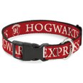 thumbnail image 1 of The Wizarding World of Harry Potter Pet Collar, Dog Collar Plastic Buckle, Hogwarts Express 9 3/4 Red White, 15 to 24 Inches 1.0 Inch Wide, 1 of 1