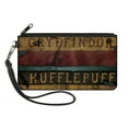 thumbnail image 1 of The Wizarding World of Harry Potter Wallet, Zip Pouch, Gryffindor Hufflepuff Burnt Banners, Canvas, 1 of 4