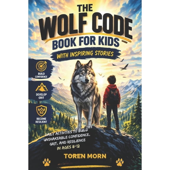 The Wolf Code Book For Kids With Inspiring Stories: Daily Activities to Build Confidence, Grit, Resilience, and a Growth, (Paperback)