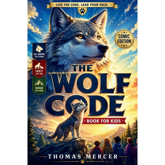 The Wolf Code Book for Kids (Comic Edition): Wolf-Inspired Lessons in Inner Strength, Resilience & Self-Discipline for B, (Paperback)