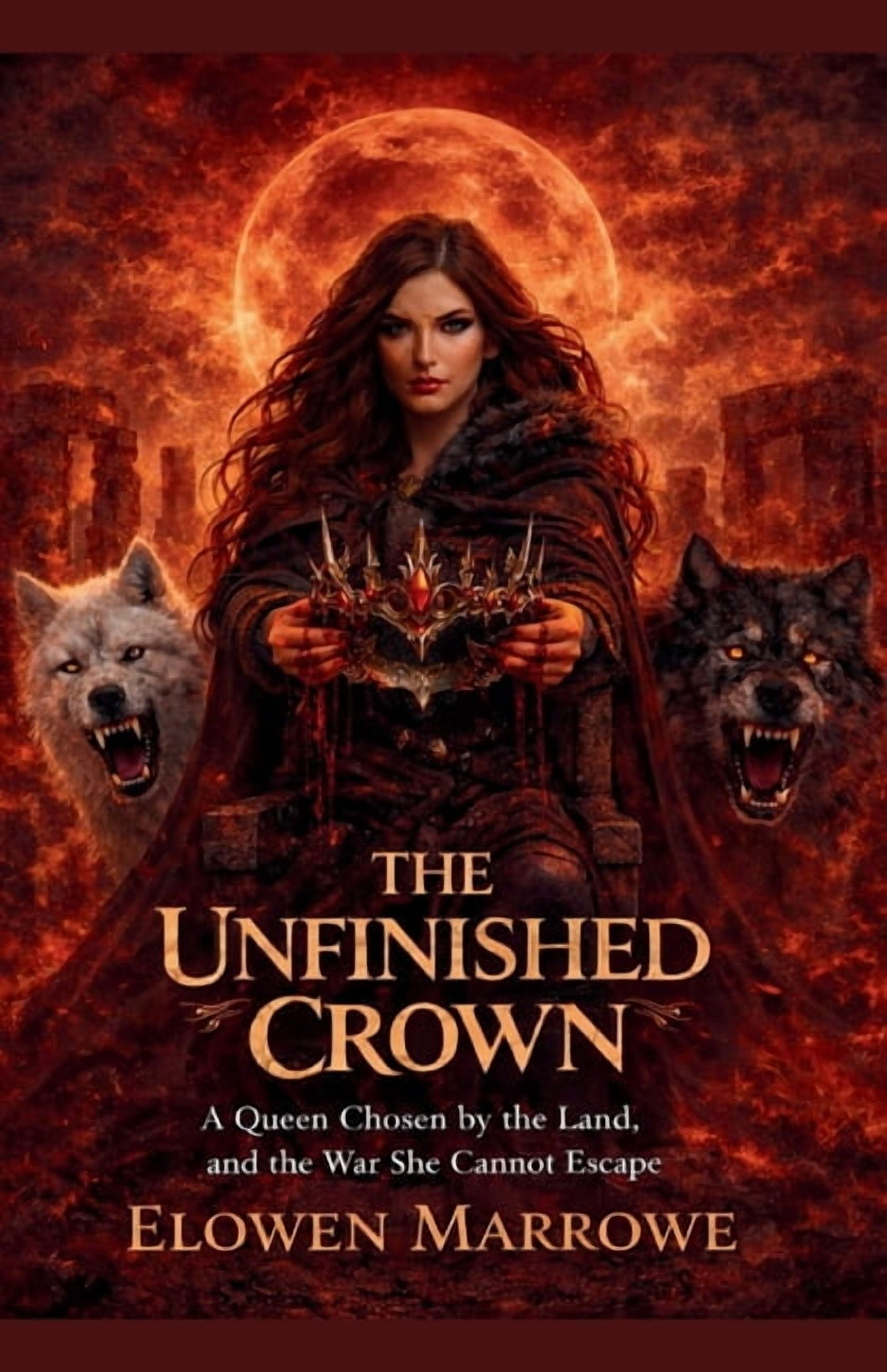 The Wolf Crown Saga The Unfinished Crown: A Queen Chosen by the Land, and the War She Cannot Escape, (Paperback)