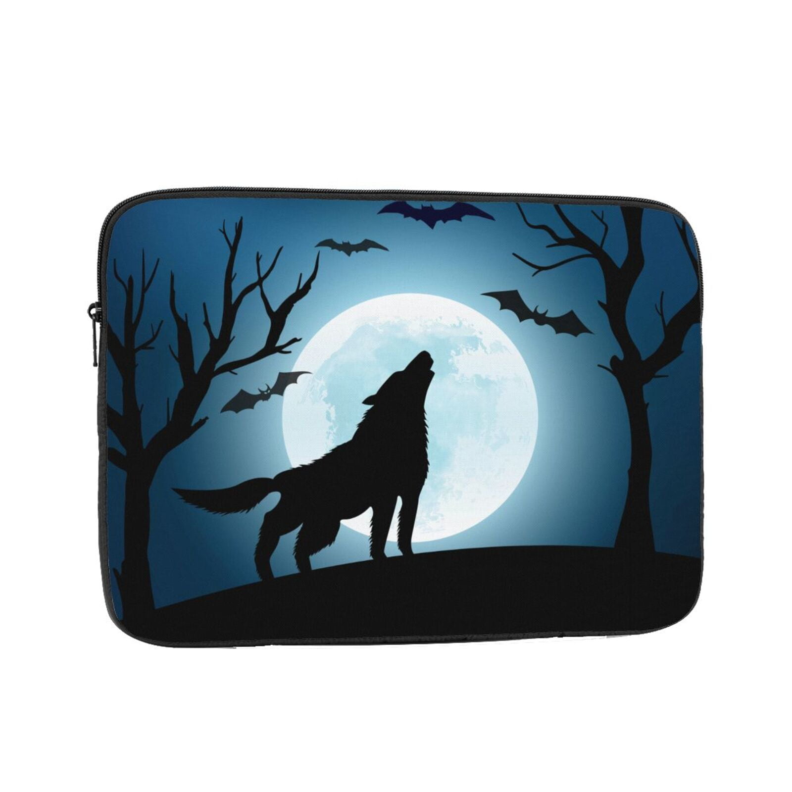 The Wolf Howling at The Moon 15 inch Portable Laptop Sleeve Compatible ...