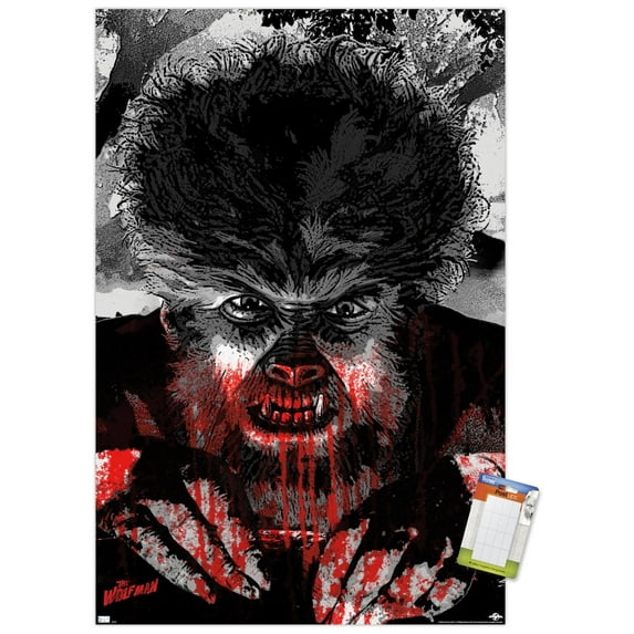 The Wolf Man - Autumn Moon Wall Poster, 14.725" x 22.375"