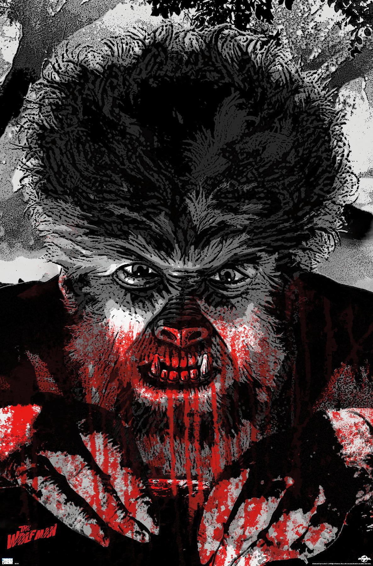 The Wolf Man - Autumn Moon Wall Poster, 22.375" x 34"