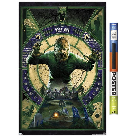 The Wolf Man - Illustration Wall Poster, 22.375" x 34"