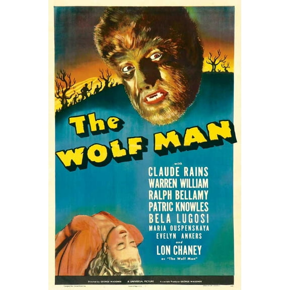 The Wolf Man Movie Poster Print (27 x 40) - Item # MOVCB12440