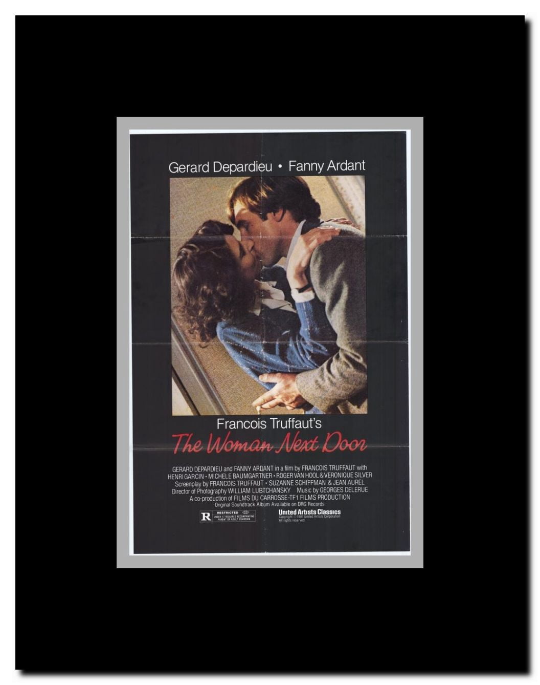 The Woman Next Door Framed Movie Poster
