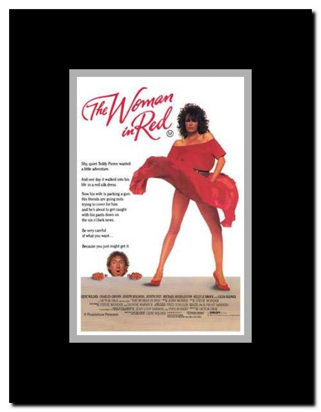 The Woman in Red Framed Movie Poster