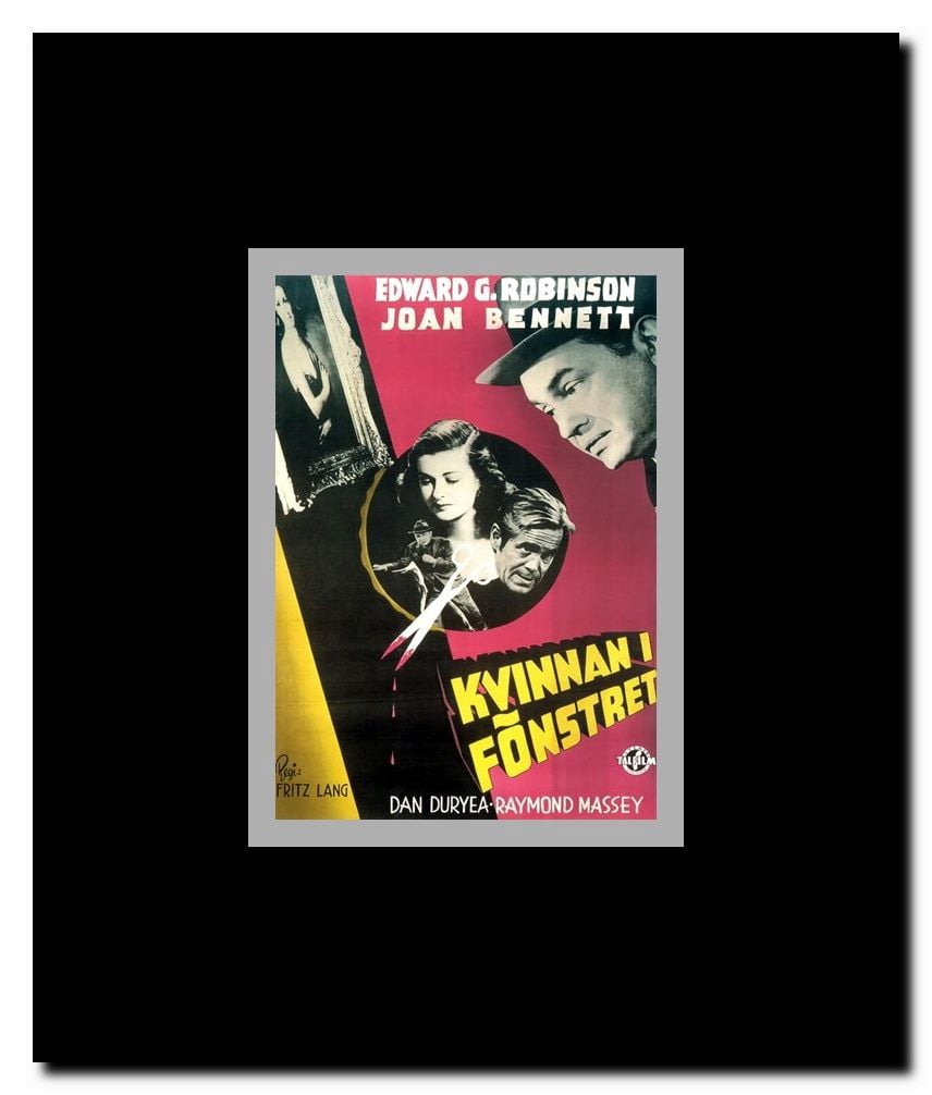 The Woman in the Window Framed Movie Poster